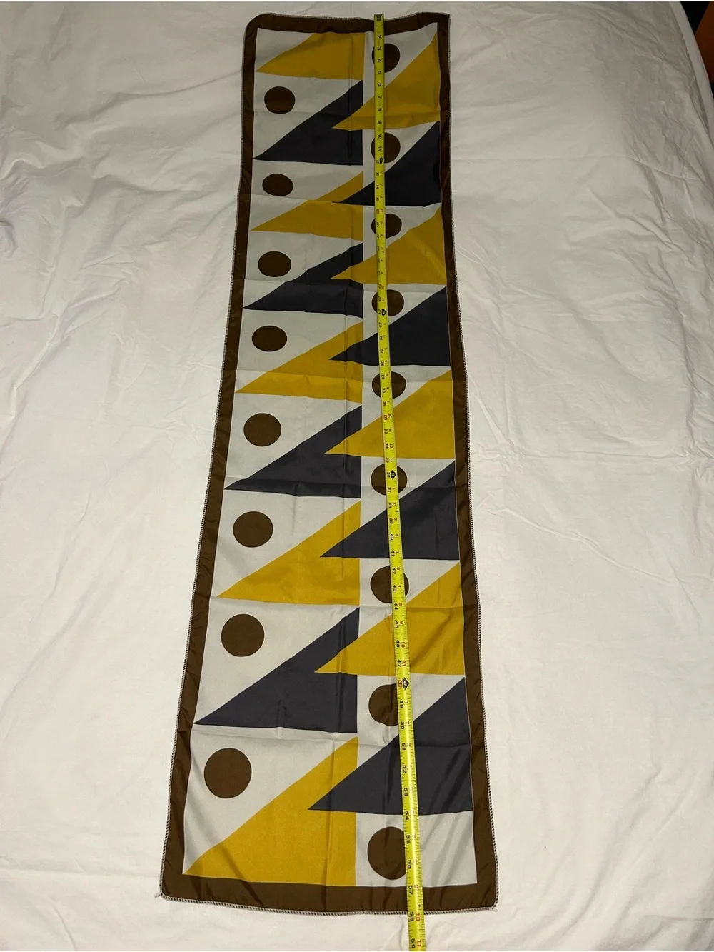 New Tapestry banner wall home decor geometric shapes yellow brown gift her dorm